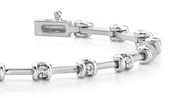 Classic Two Tone Channel Set Bracelet