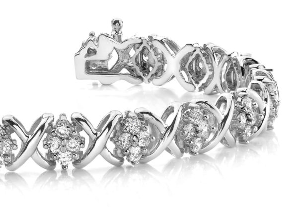 X Quad Diamond Bracelet