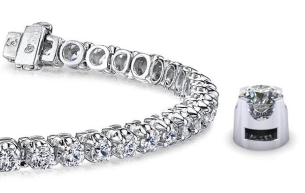 Prong Set Diamond Strand Tennis Bracelet