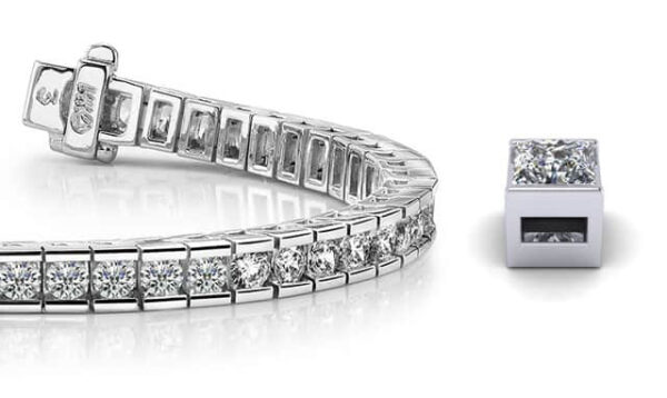 Classic Diamond Box Tennis Bracelet