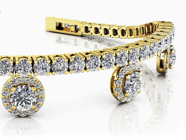 Midnight Dreams Diamond Charm Bracelet Available In Gold Or Platinum - Image 2