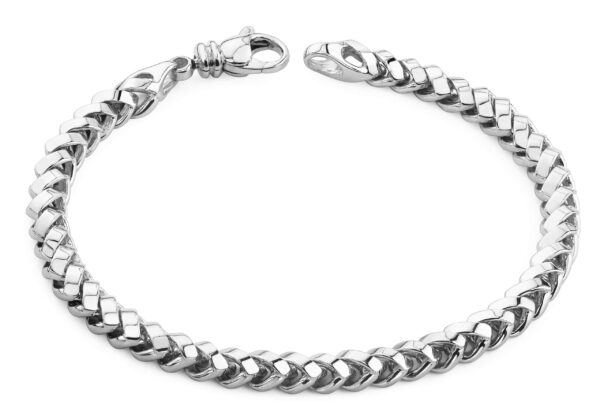 Chevron Braid Bracelet Available In White Yellow And Rose
