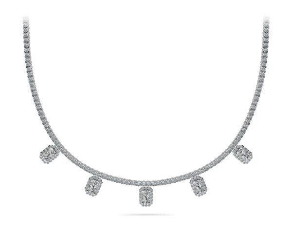 Alluring Diamond Tennis Necklace