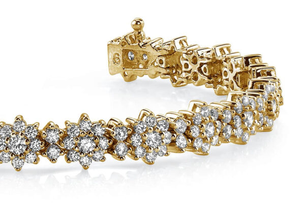 Starburst Red Carpet Bracelet In Yellow Gold White Gold And Platinum - Image 2