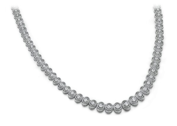 Antique Oval Diamond Necklace
