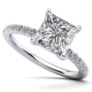Cut To Perfection Princess Diamond Engagement Ring In Platinum Or Gold