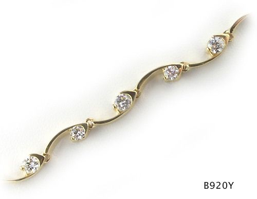 Seth & Reid Willow: B920Y Willow Bracelet / 2.50 cttw Dia. / 14KY