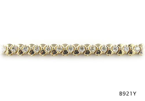 Seth & Reid Bracelets: B921Y Seth & Reid Bowtie Bracelet / 4.75 cttw Dia. / 14KY